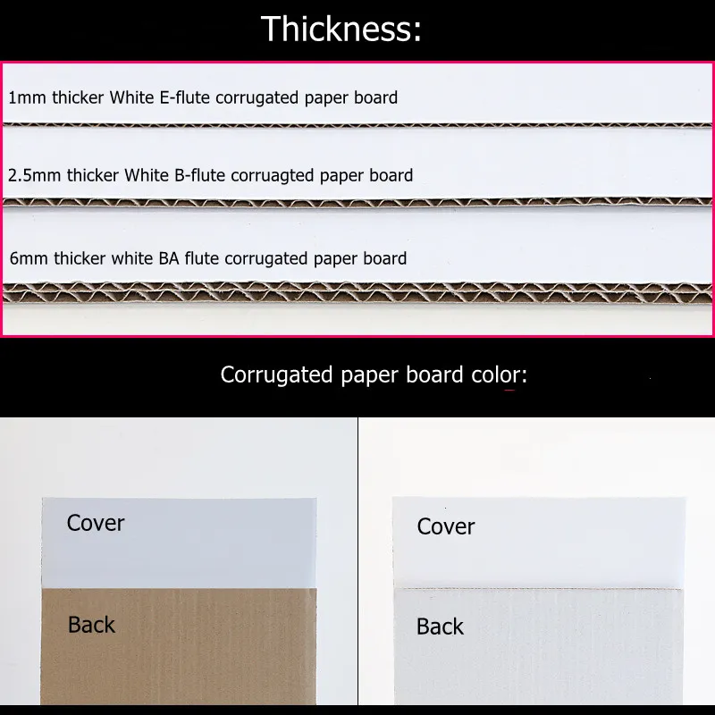 corruagted paper board thickness
